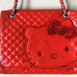 Red Quilted Hello Kitty Purse